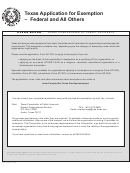 Fillable Ap-204 Application For Exemption - Federal And Others Printable pdf