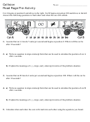Collision Road Rage Pre-Activity With Answers Printable pdf