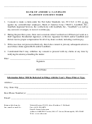 Bank Of America / Landsafe Plaintiff Consent Form