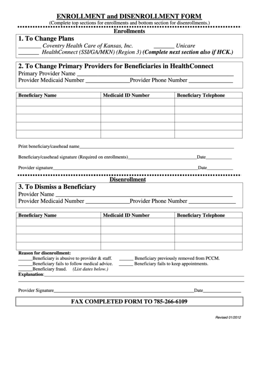 Top Medicaid Enrollment Form Templates free to download in ...