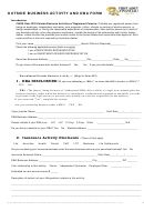 Outside Business Activity And Dba Form Printable pdf