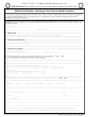 Medical Certification Employees Own Serious Health Condition Form