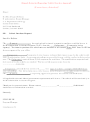 Sample Letter For Requesting Vehicle Purchase Approval