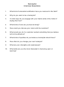Hairstylist Interview Questions