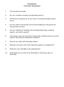 Dispatcher Interview Questions