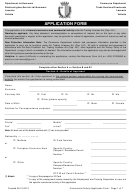 Application Form For A Commercial Activity