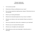 Fitness Instructor Interview Questions