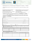 Application For A Commercial Producer's Licence - Timber