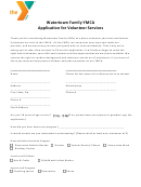 Watertown Family Ymca Application For Volunteer Services