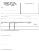 Valparaiso Family Ymca Volunteer Application Printable pdf