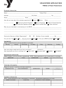 Fillable Volunteer Application Form Ymca Of San Francisco Printable pdf
