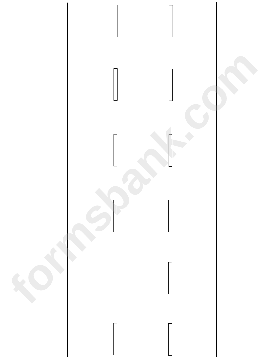 Roadmap Template For Accident Sketch Three-Lane Highway