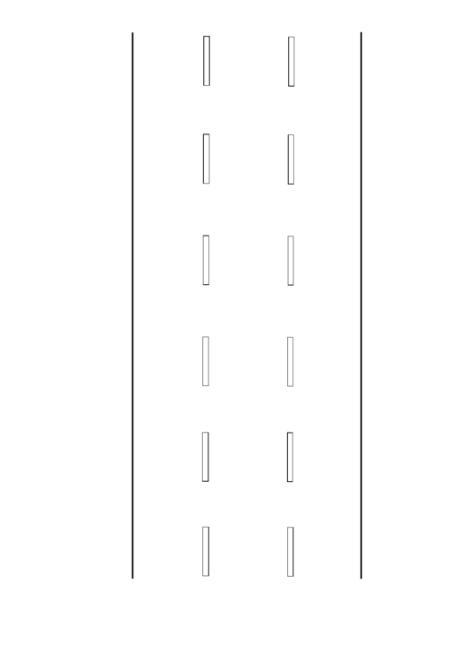 Roadmap Template For Accident Sketch Three-Lane Highway Printable pdf