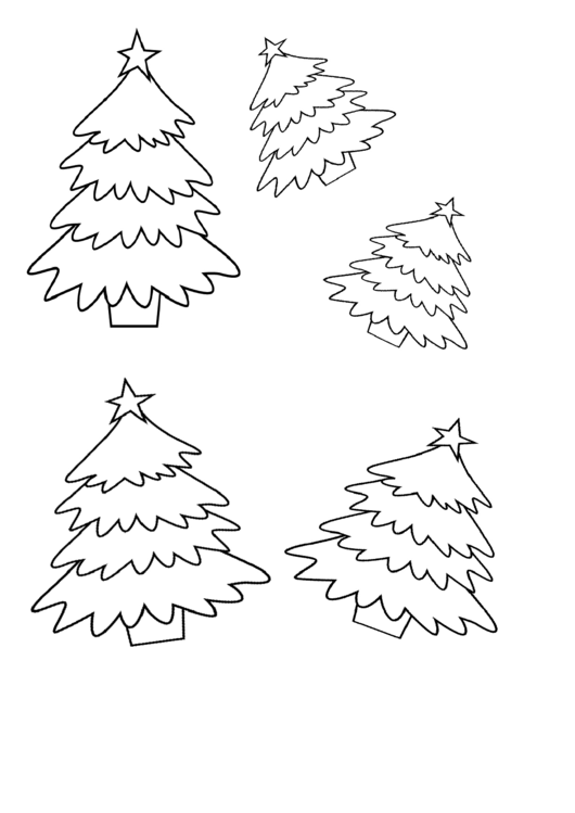 Christmas Tree Template printable pdf download