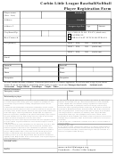 Corbin Little League Baseball/softball Player Registration Form