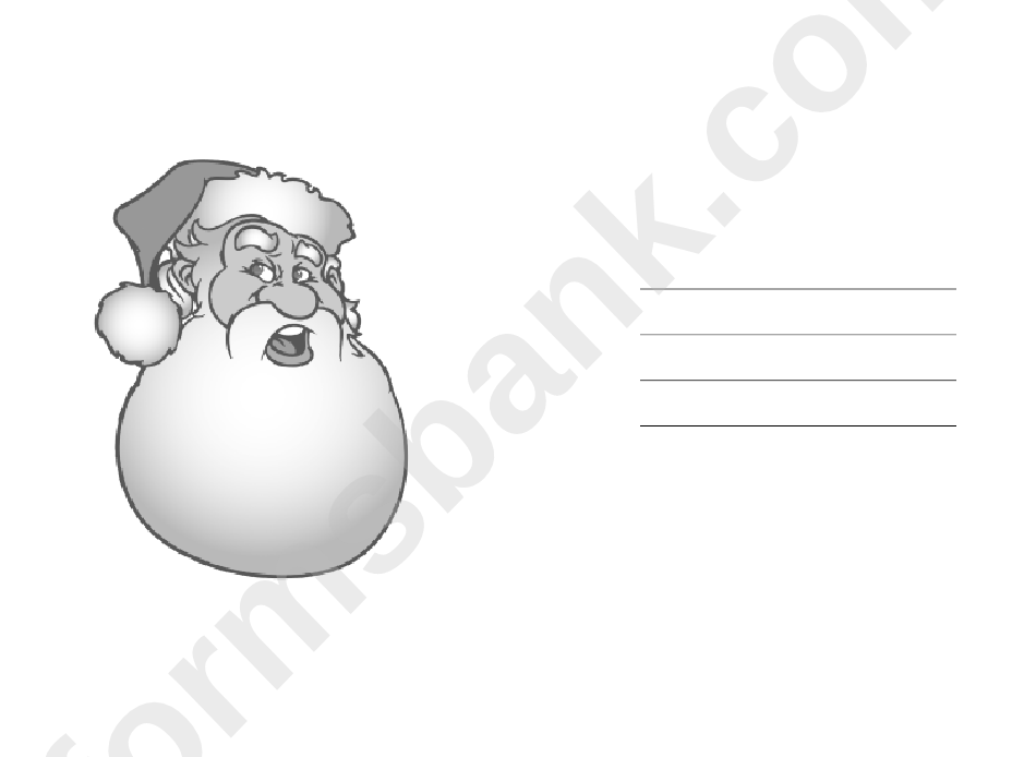 Santa Packages Christmas Card Template