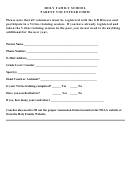 Holy Family School Parent Volunteer Form