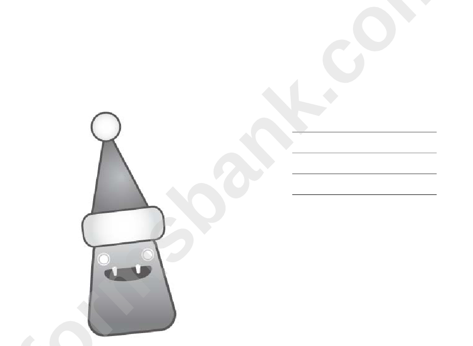 Monster Snowman With Balloons Christmas Card Template