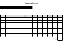 Expense Report Template - Landscape, Lined
