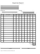 Expense Report Template - Portrait, Lined