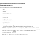 Fillable Online Program Approval Form Printable pdf