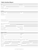 Vehicle Incident Report Form