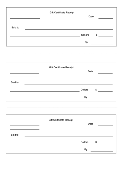 Gift Receipt Template Printable pdf
