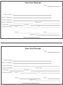 Year-end Receipt Template