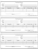 Purchase Receipt Template