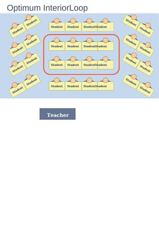 Sample Classroom Seating Chart - Optimum Interior Loop Printable pdf