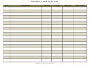 Business Checking Record Form