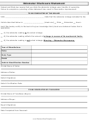 Odometer Disclosure Statement Form