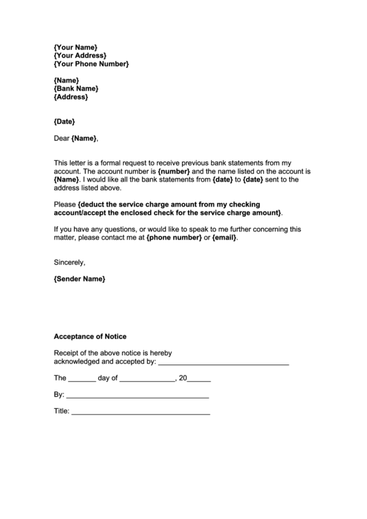 Bank Reference Letter Template Printable pdf