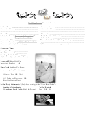 Wedding Event Client's Information Sheet