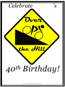 40th Birthday Flyer Template