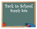 Back To School Sale Flyer Template