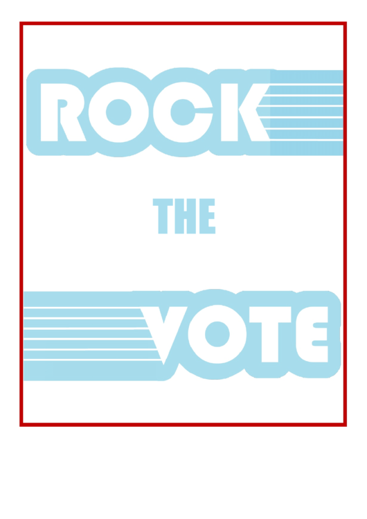 Rock The Vote Flyer Template Printable pdf