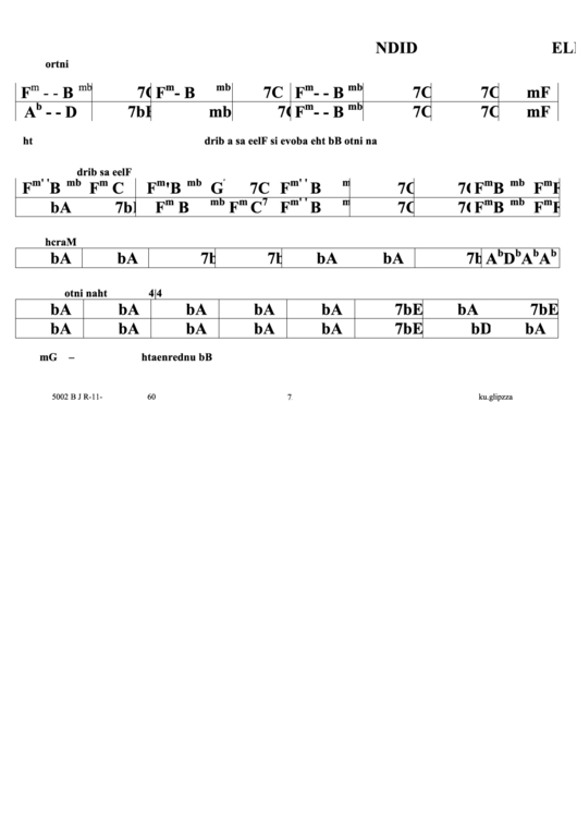 Didnt He Ramble Chord Chart Printable pdf