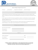 Direct Deposit Agreement Form