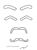 Eyebrows And Mustaches Template