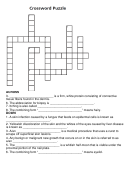 Dermatology X-Word Puzzle Printable pdf