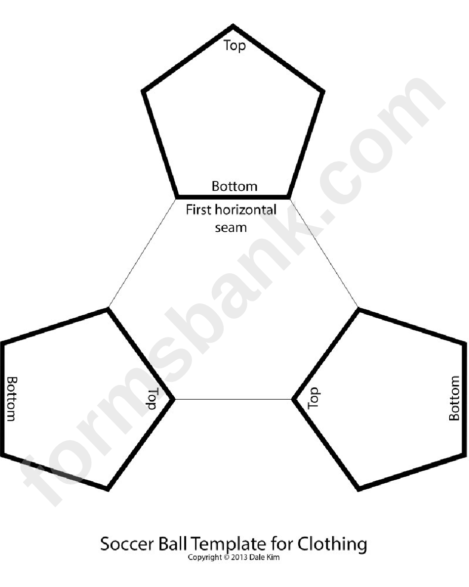 Soccer Ball Template For Clothing