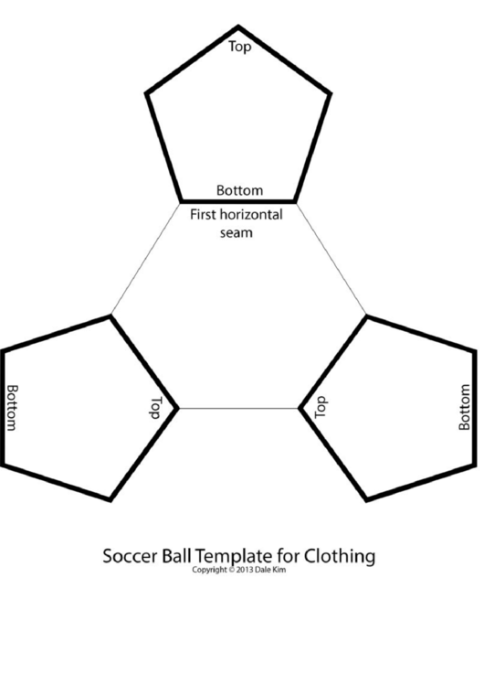 Soccer Ball Template For Clothing Printable pdf
