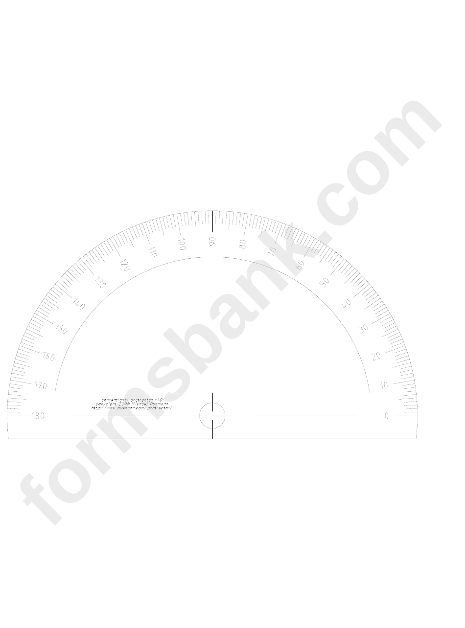 Conventional Protractor Template