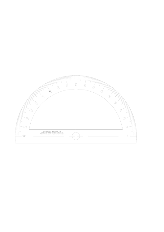Conventional Protractor Template Printable pdf