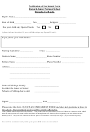 Notification Of Enrolment Form