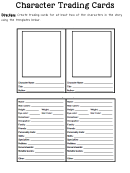 Character Trading Cards Template