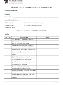 Facilities Safety And Security Inspection Checklist