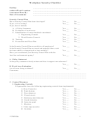 Workplace Security Assessment Checklist Template