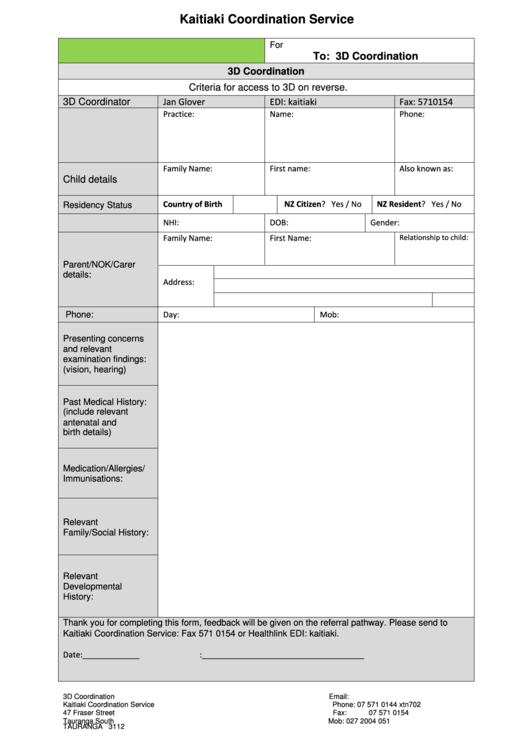 G.p. Referral Form Printable pdf